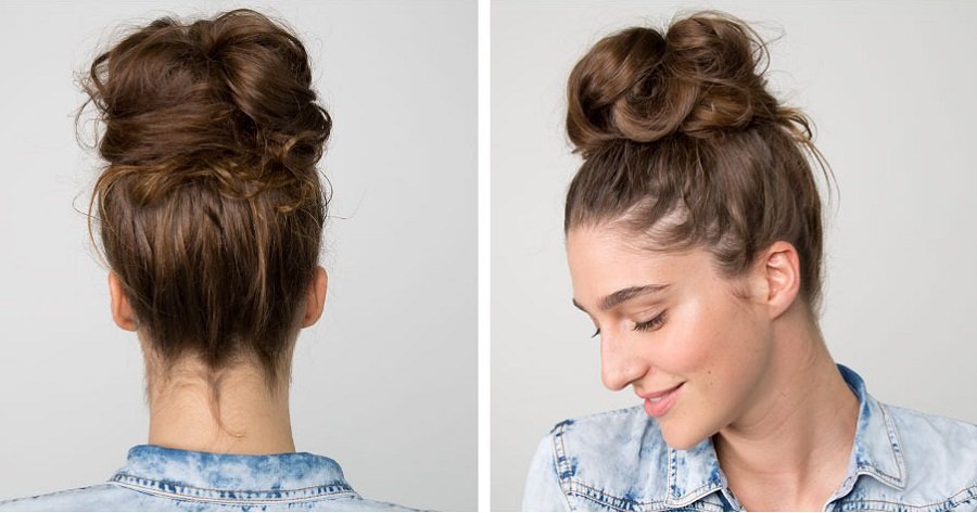 Image result for messy bun tutorial