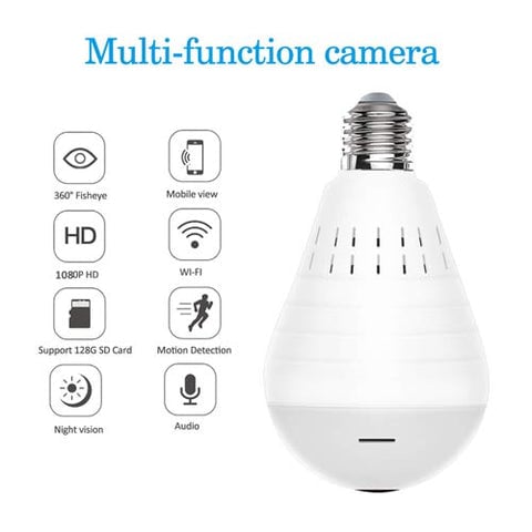 Multi-Function Security Camera Light Bulb